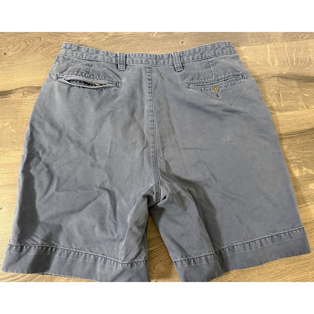 SJB Mens Denim Shorts Blue Flat Front Pockets Medium Wash 100% Cotton 36 - Picture 4 of 4